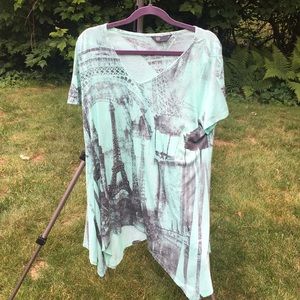 SJS Women’s plus size short sleeved top